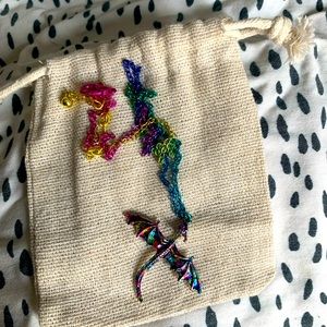 Rainbow dragon necklace